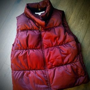 Tommy Hilfiger Burgundy Wine Puffer Vest Size L